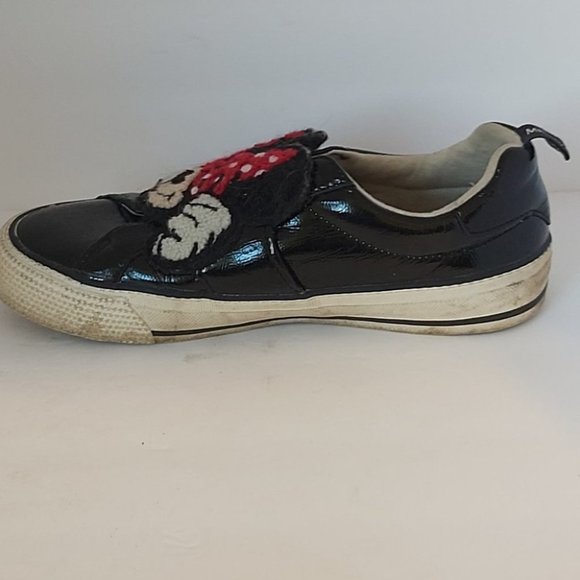 ZARA KIDS | DISNEY Mickey and Minnie Mouse Patent Sneakers Black EUR 38 US 7.5 - Picture 4 of 11
